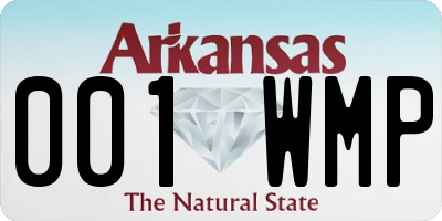 AR license plate 001WMP