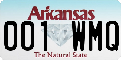 AR license plate 001WMQ
