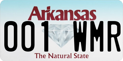 AR license plate 001WMR