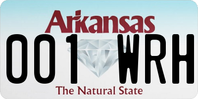 AR license plate 001WRH