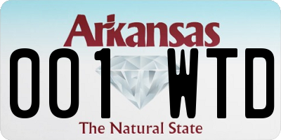 AR license plate 001WTD