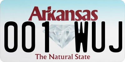 AR license plate 001WUJ