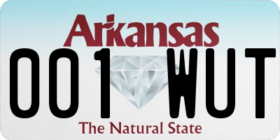 AR license plate 001WUT