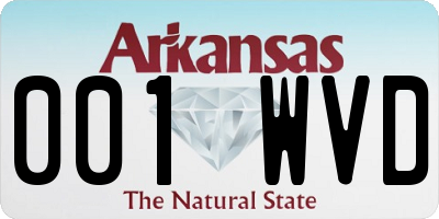 AR license plate 001WVD