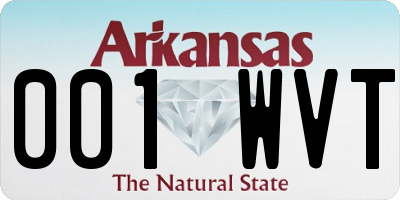 AR license plate 001WVT