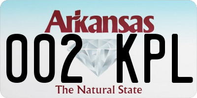 AR license plate 002KPL