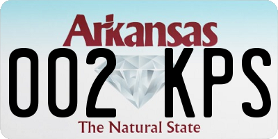 AR license plate 002KPS