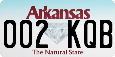 AR license plate 002KQB