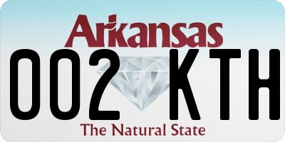 AR license plate 002KTH