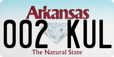 AR license plate 002KUL