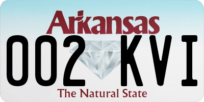 AR license plate 002KVI