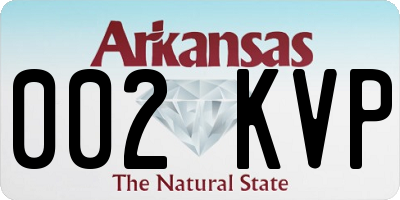 AR license plate 002KVP