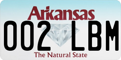 AR license plate 002LBM