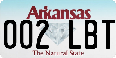 AR license plate 002LBT
