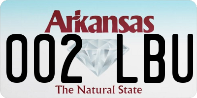 AR license plate 002LBU