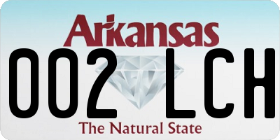 AR license plate 002LCH