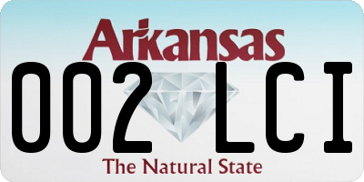 AR license plate 002LCI