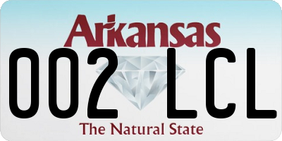 AR license plate 002LCL