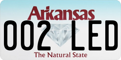 AR license plate 002LED