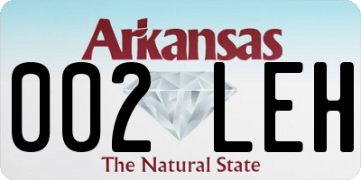 AR license plate 002LEH