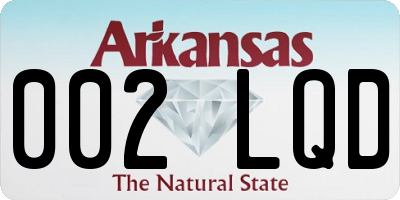 AR license plate 002LQD