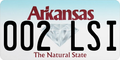 AR license plate 002LSI