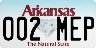 AR license plate 002MEP