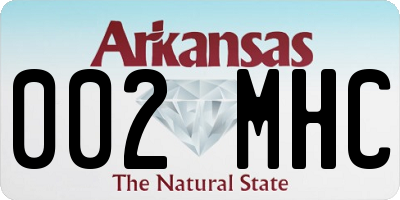 AR license plate 002MHC