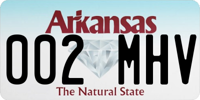 AR license plate 002MHV