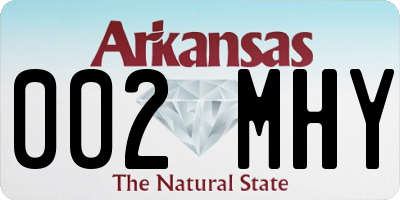 AR license plate 002MHY