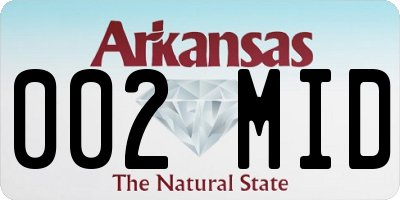 AR license plate 002MID