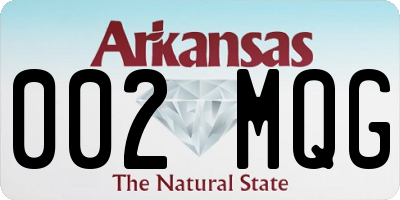 AR license plate 002MQG