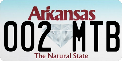 AR license plate 002MTB