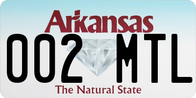 AR license plate 002MTL