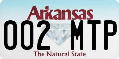 AR license plate 002MTP