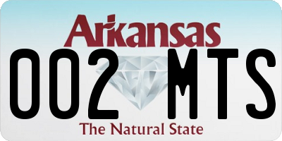 AR license plate 002MTS