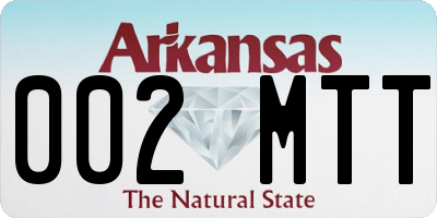 AR license plate 002MTT
