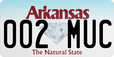 AR license plate 002MUC