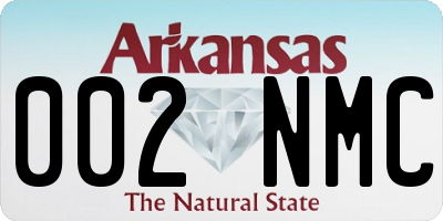 AR license plate 002NMC