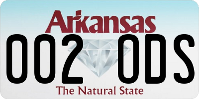 AR license plate 002ODS
