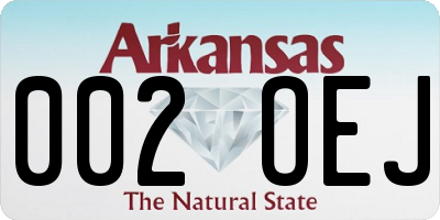 AR license plate 002OEJ