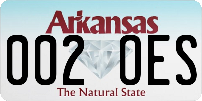 AR license plate 002OES