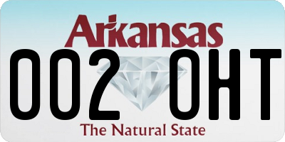 AR license plate 002OHT