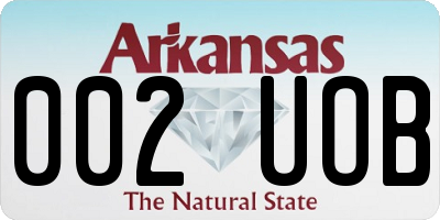 AR license plate 002UOB