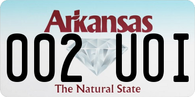 AR license plate 002UOI