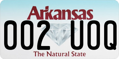 AR license plate 002UOQ
