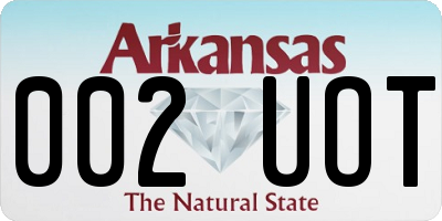 AR license plate 002UOT