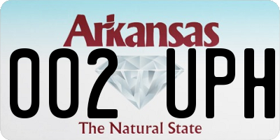 AR license plate 002UPH