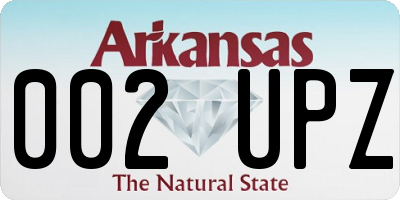 AR license plate 002UPZ