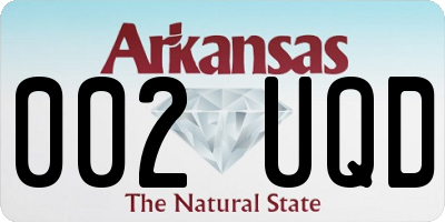 AR license plate 002UQD